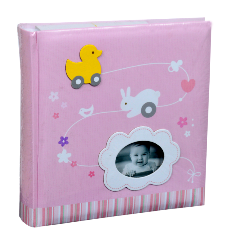 Фотоалбум 200 бр. 10х15 зайче розов